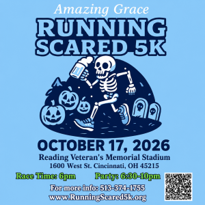 The Amazing Grace Running Scared 5K Run and Walk home