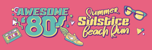 Awesome 80s Summer Solstice Beach Run presented by Moe Moon's logo