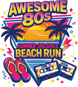 Awesome 80s Summer Solstice Boardwalk Run presented by Moe Moon's logo