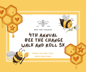 BEE THE CHANGE WALK AND ROLL 5K logo