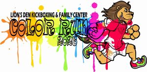 Lion's Den Kickboxing & Family Center Color Run logo
