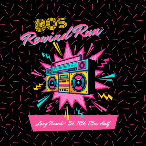 80s Rewind Dash –  5K, 10K, 10-miler, and Half Marathon logo