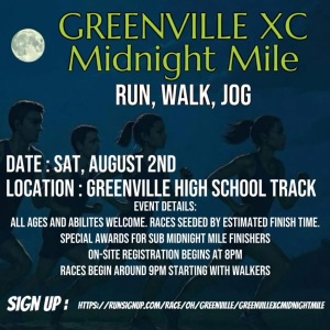 Greenville XC's Midnight Mile home