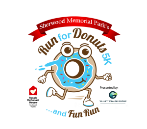 Sherwood Memorial Park's Run for Donuts 5K and Fun Run logo