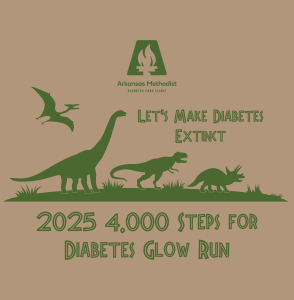 2025 4,000 Steps for Diabetes Glow Run homepage