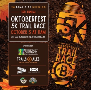 Oktoberfest 5K Run Trail Race @ Boal City Brewing logo