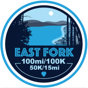 East Fork 100mi, 100K, 50K, and 15mi home