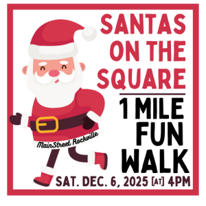 Santas on the Square - 1 Mile Fun Walk logo