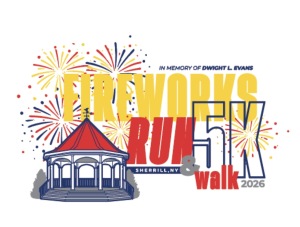 Sherrill Fireworks Run: In Memory of Dwight L. Evans logo