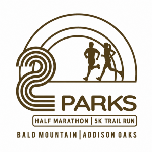 2 PARKS TRAIL HALF MARATHON AND 5K logo