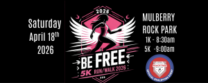 Be Free 5K & 1K FUN RUN logo