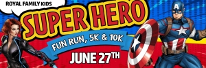Royal Family Superhero Fun Run, 5K, 10K homepage