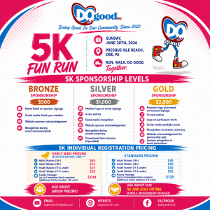 Do Good Inc: Bolt Back to School 5k logo