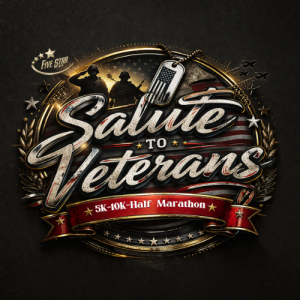 Salute  to Veterans 5K/10K/Half Marathon - Shreveport logo
