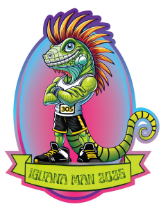 305 Iguana Man 5k logo