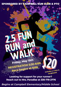 Campbell Color Craze 2.5-Mile Fun Run & Walk logo