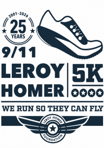 3rd Annual 9/11 LeRoy Homer 5K & 1 Mile Walk - We Run So They Can Fly logo