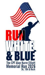 Run White & Blue 5K & 10K logo