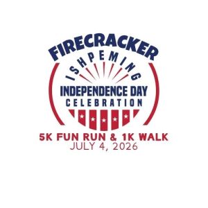 Ishpeming Firecracker 5k Fun Run & 1K Walk logo