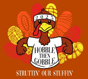 Hobble Then Gobble 5 Mile and 2 Mile Walk logo