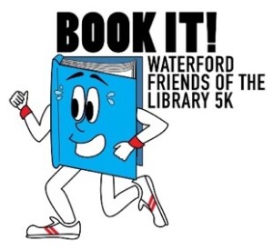 Book It!  Friends of the Waterford Library 5K logo