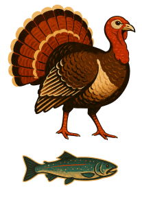 Livingston Manor Turkey "Trout" 5K & 1 Mile Run/Walk logo