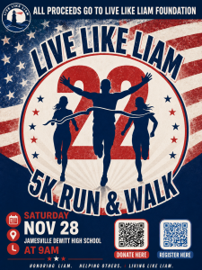 Live Like Liam 5K Run & Walk home
