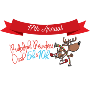 2025 JLMC 17th Annual Rudolph's Reindeer Dash 5k/10k logo