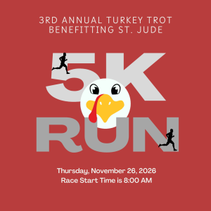 3rd Annual 5K Turkey Trot benefiting St. Jude logo