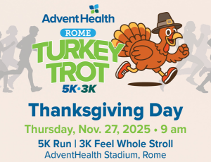 Rome Turkey Trot 5K and 3K Feel Whole Stroll home