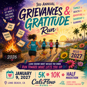 Grievances & Gratitude Run – New Year Reset 5K 10K Half Marathon logo