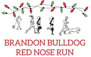 Brandon Bulldog Red Nose Run logo