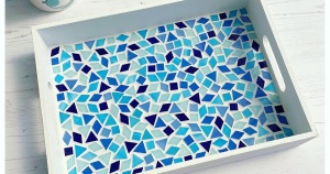 Mosaic Tile Tray home