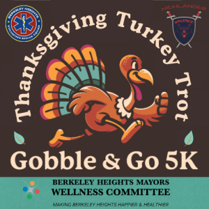 Berkeley Heights Gobble & Go 5K Turkey Trot Run or Walk