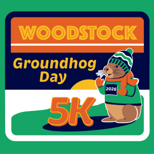 2026 Woodstock Groundhog Day 5k logo