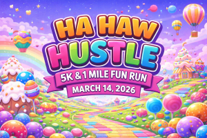 HA Haw Hustle logo
