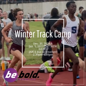 be bold. Running Winter Track Camp home