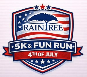 Raintree 4th July 5K and Fun Run logo