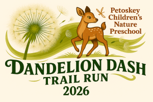 Dandelion Dash Trail 5K, 1 Mile, and Short Family Fun Run logo