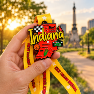 Race Through Indiana 1M, 5K, 10K, 13.1, 26.2 logo