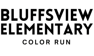 Bluffsview Color Run logo