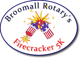 Broomall's Rotary 4th of July 5K Run logo