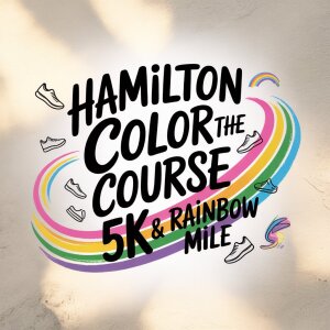 Hamilton Color the Course 5k, Rainbow Mile, & Kids Color Burst logo