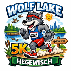 Wolf Lake 5k logo