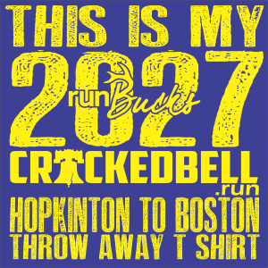 CrackedBell Hopkinton to Boston SUNDAY SHAKEOUT RUN home
