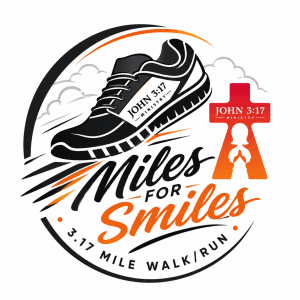 John 3:17 Miles for Smiles Run logo