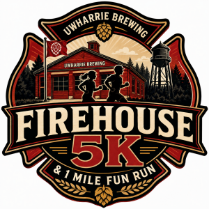 Uwharrie Brewing Firehouse 5K & 1 Mile Run/Walk logo
