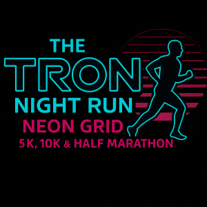 The TRON Night Run: Neon Grid 5K, 10K & Half Marathon logo