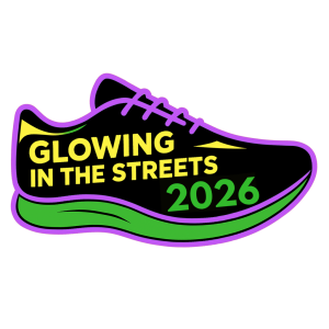 Glowing in the Streets 5K logo