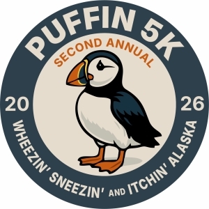 Puffin' 5k logo